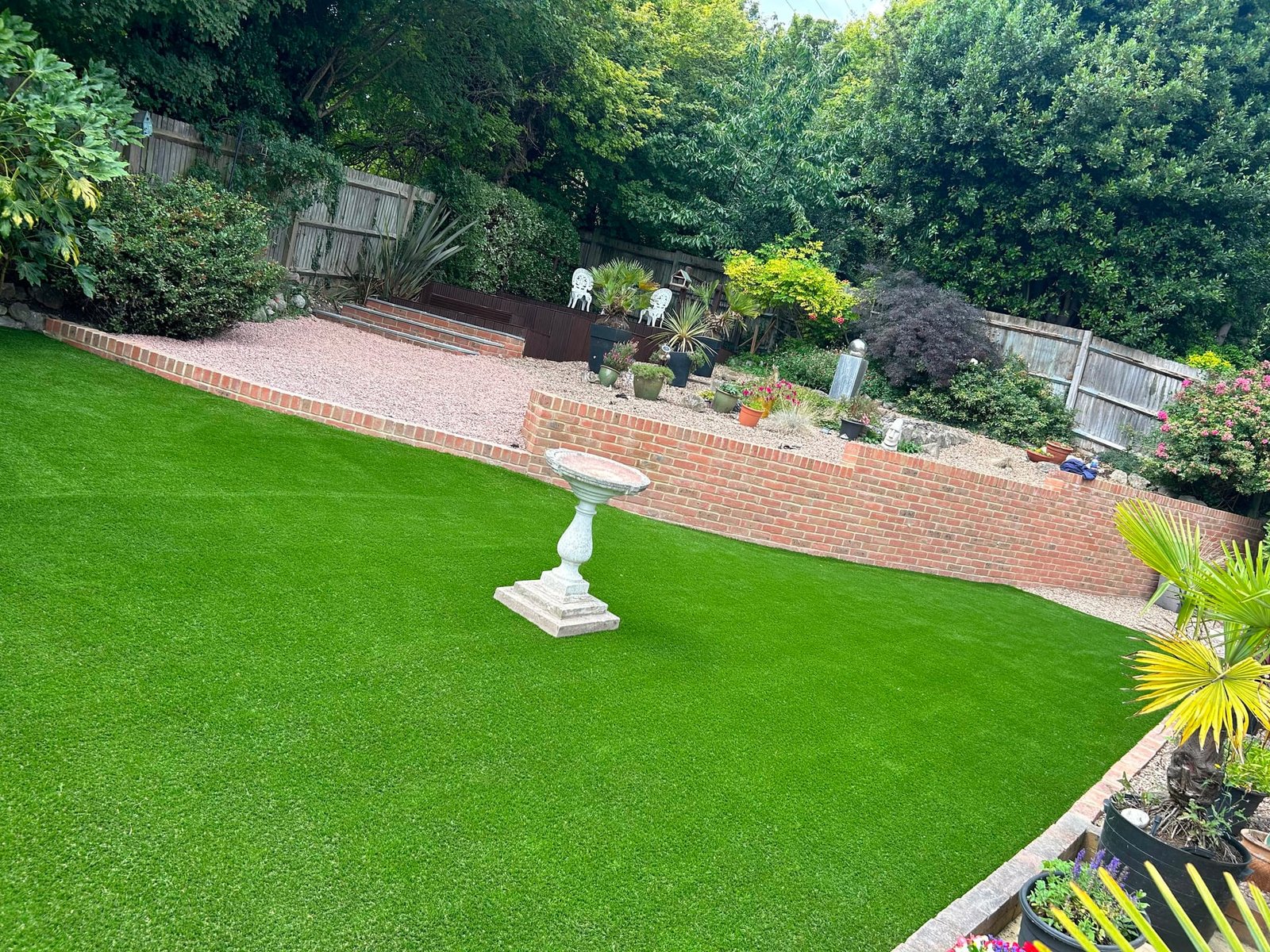 Garden — terrace & lawn